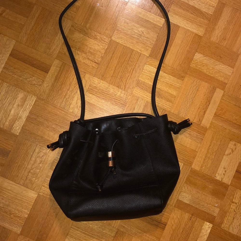 Zara Faux Leather Bucket Bag